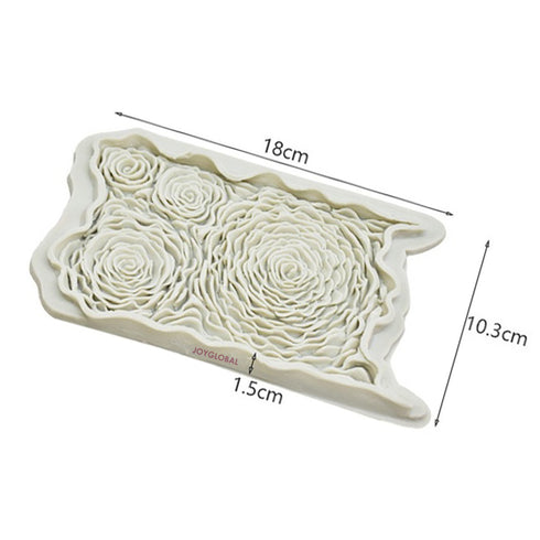 Silicone Rose Impression Mould - Style 2