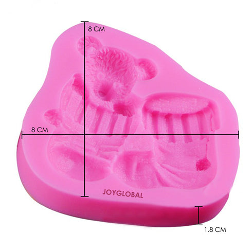 Silicone Baby Socks Bear Shaped Mould