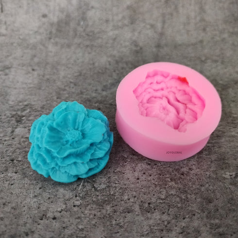 3D Peony Flowers Fondant Mould