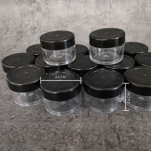 15 Grams Round Lip Balm Jar - 15 Pieces