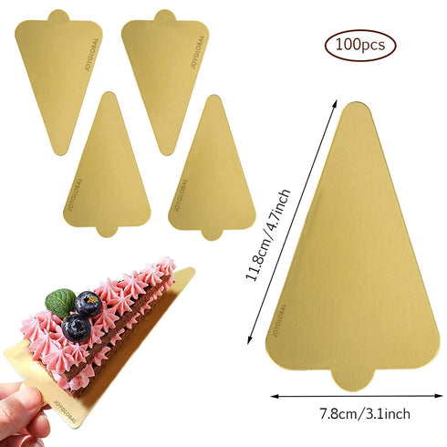 Triangle Pastry Base 100-Pieces, Gold