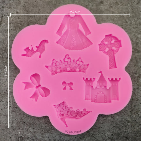 Silicone Girl's Theme bow dress Mould