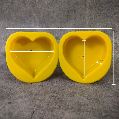Silicone Heart Mould - 90 Grams