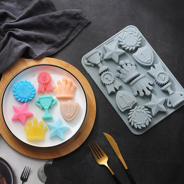 Silicone Trophy Crown Star Mould