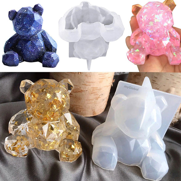 Silicone 3D Teddy Bear Resin Mould