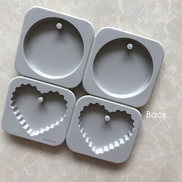 Silicone Round & Scalloped Heart Aromatherapy Mould