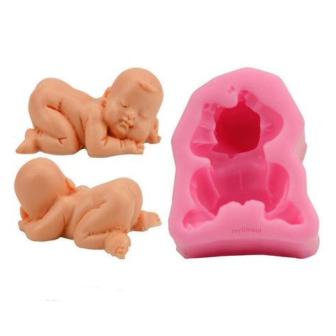 Silicone Small Sleeping Baby Mould