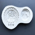 Silicone Face And Flower Mirror Mould