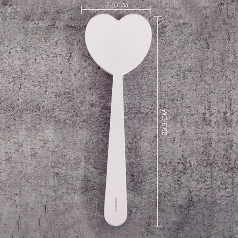 White Wooden Heart Shape Hammer - Set of 5 Pieces