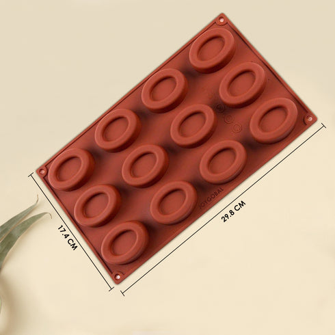 Oval Silicone Mould - 30 Grams